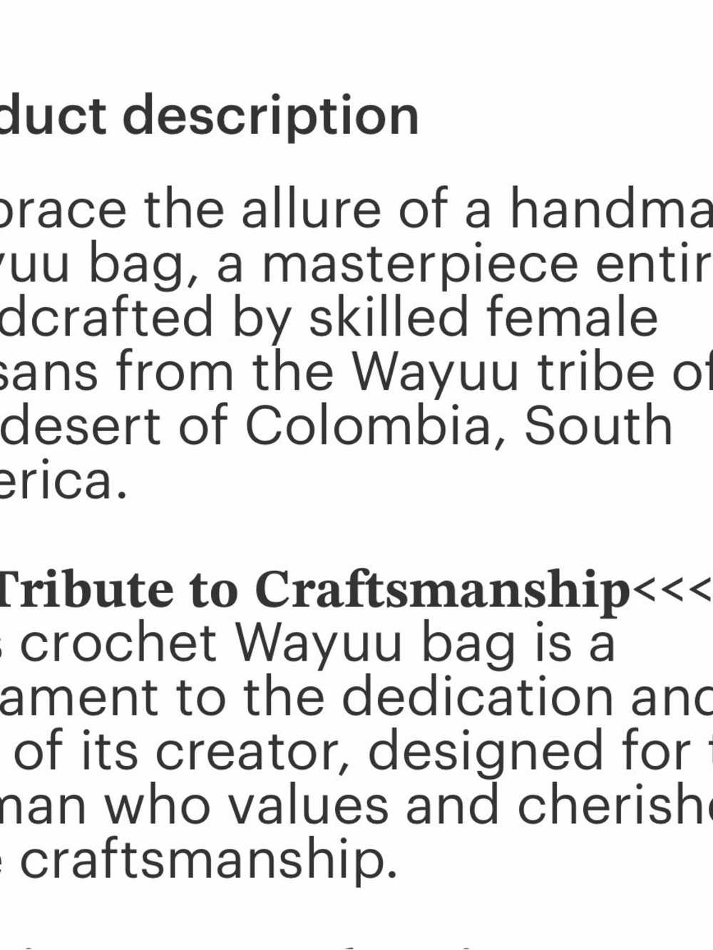 Authentic Hand Made Wayuu Bag - Picture 6 of 7